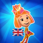 english for kids learning game android application logo